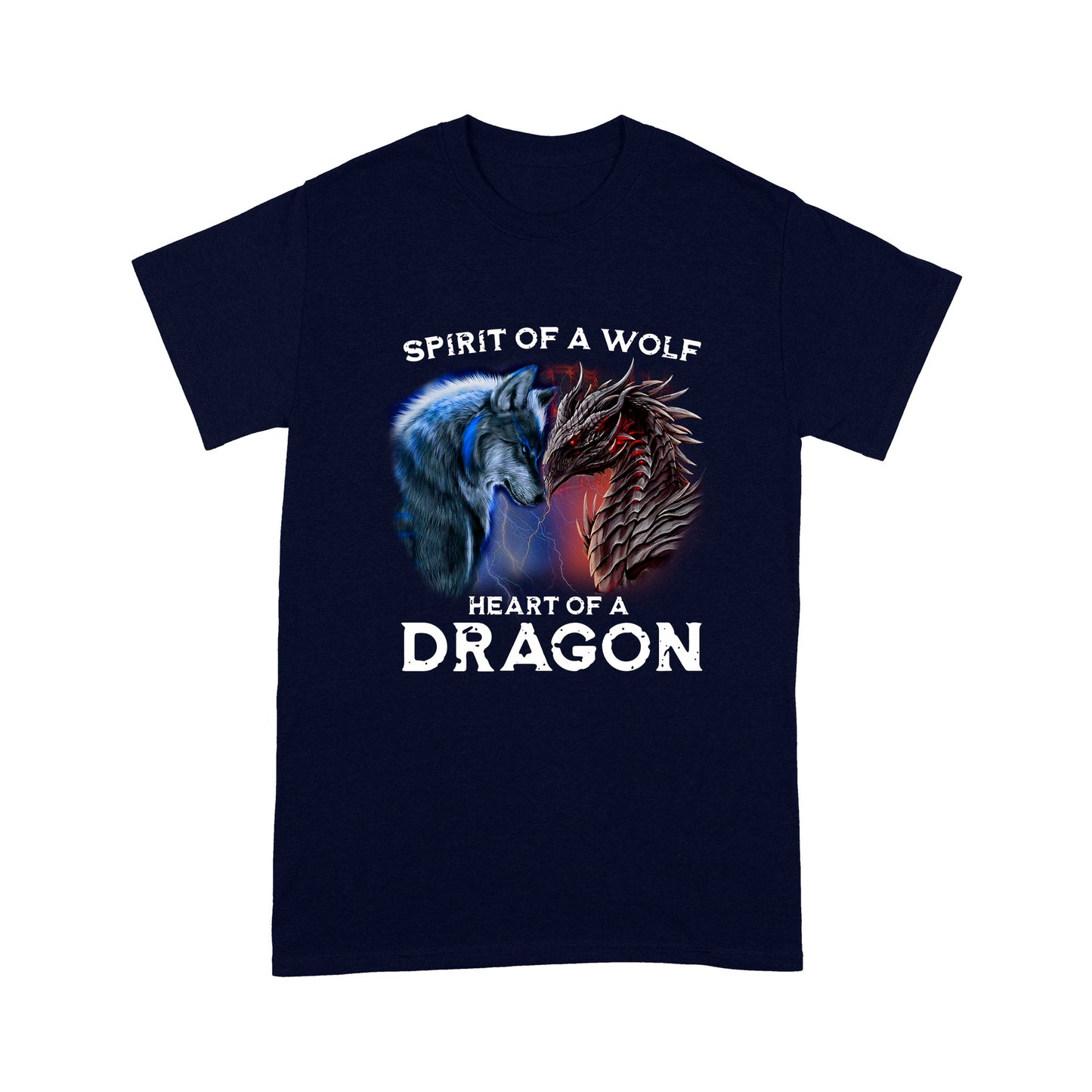 Spirit Of A Wolf, Heart Of A Dragon Standard T-shirt HG