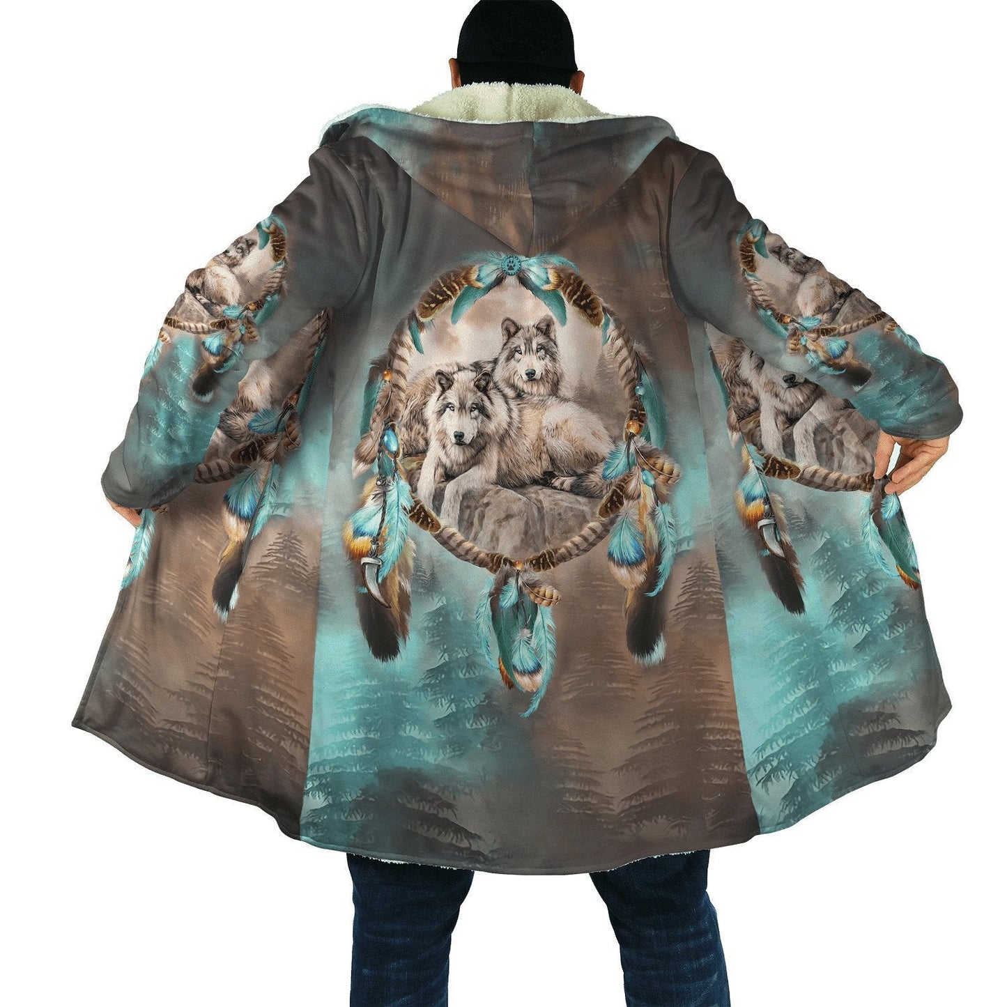 Wolf Native American 3D All Over Printed Unisex Shirts