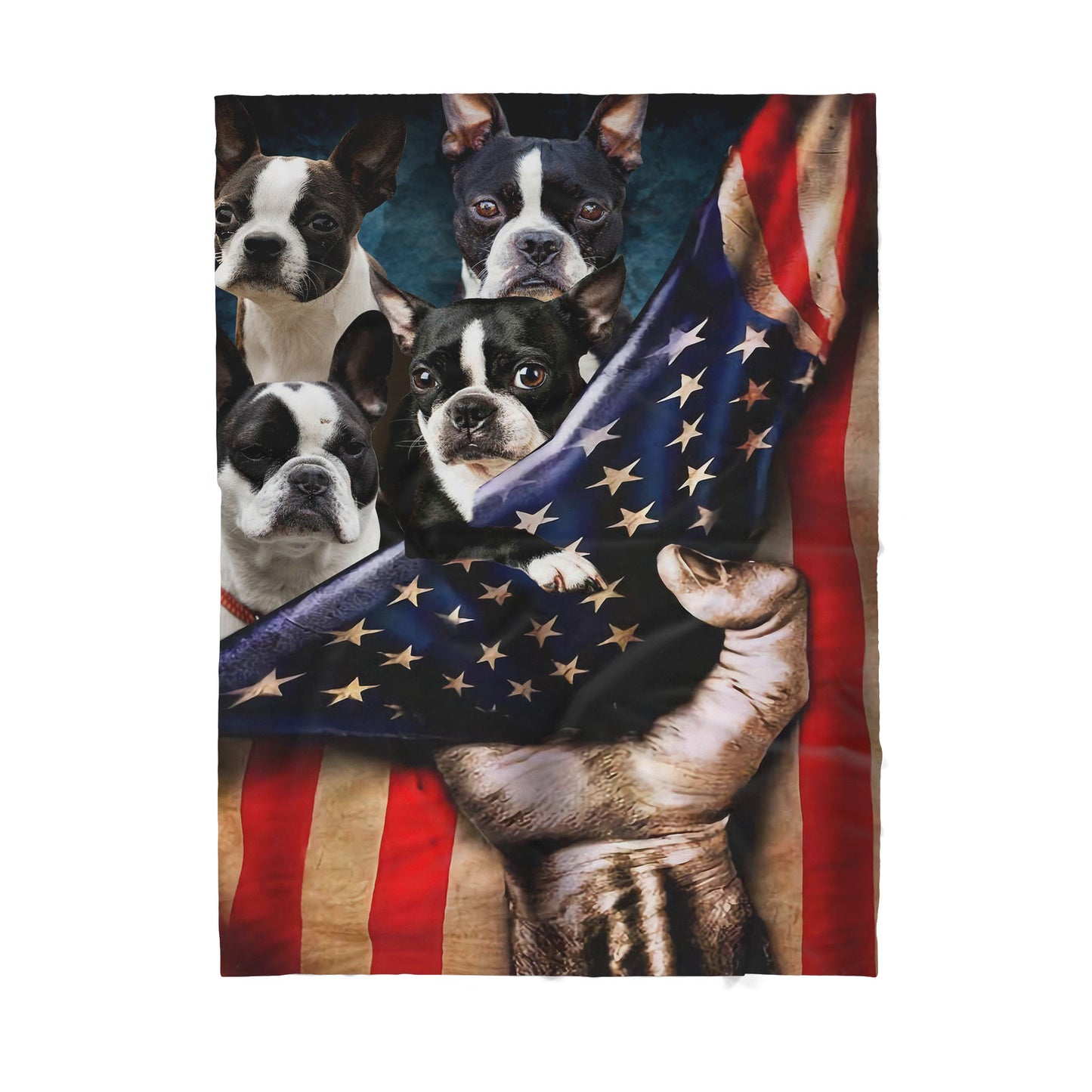 French Bulldog Sherpa Blanket