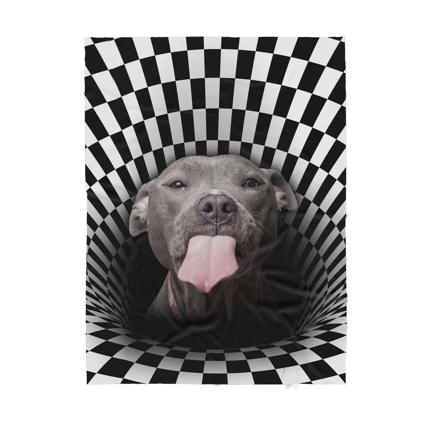 Custom Blanket Pitbull - Gift For Dog Mom - Sherpa Blanket HG