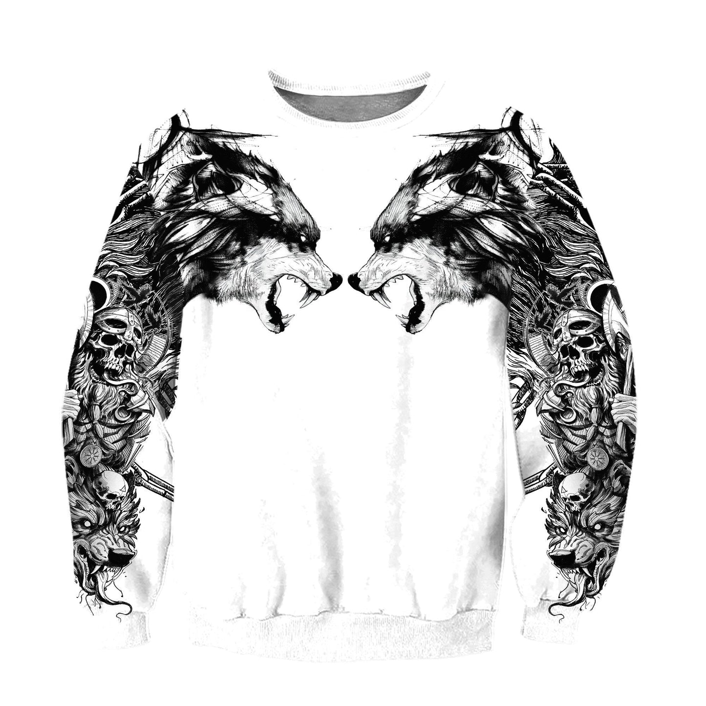 Wolf Tattoo 3D All Over Printed Unisex Shirts