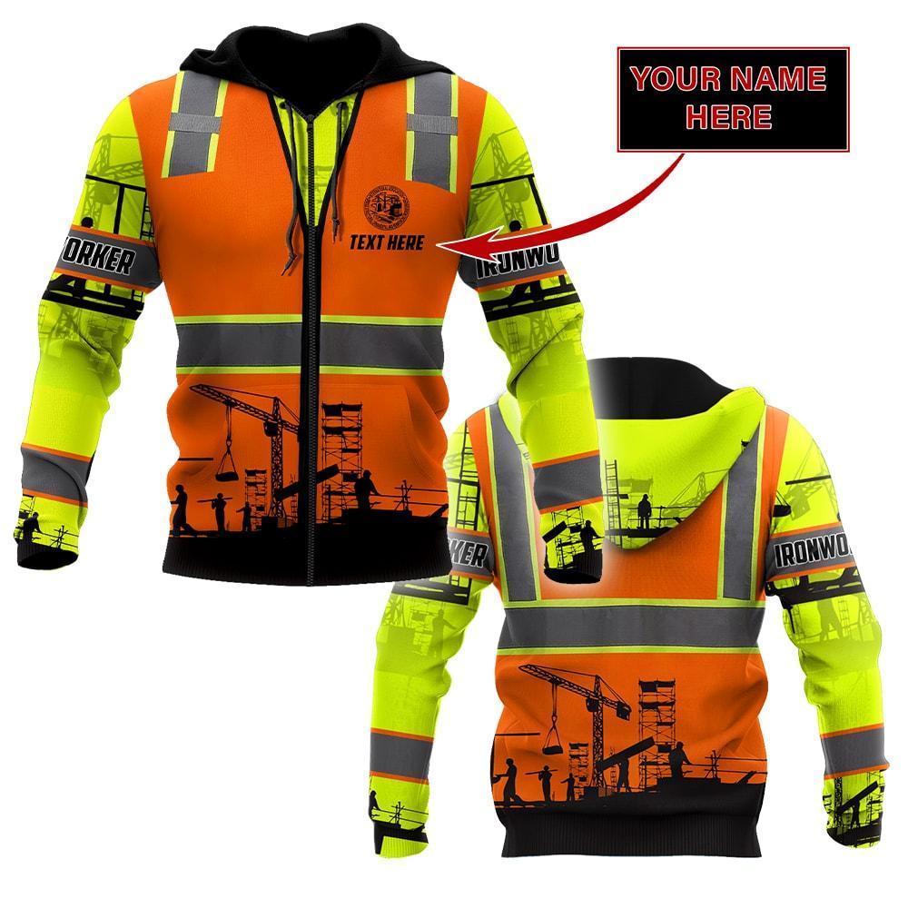 3D Premium Ironwork Logger Custom Name Unisex Shirts