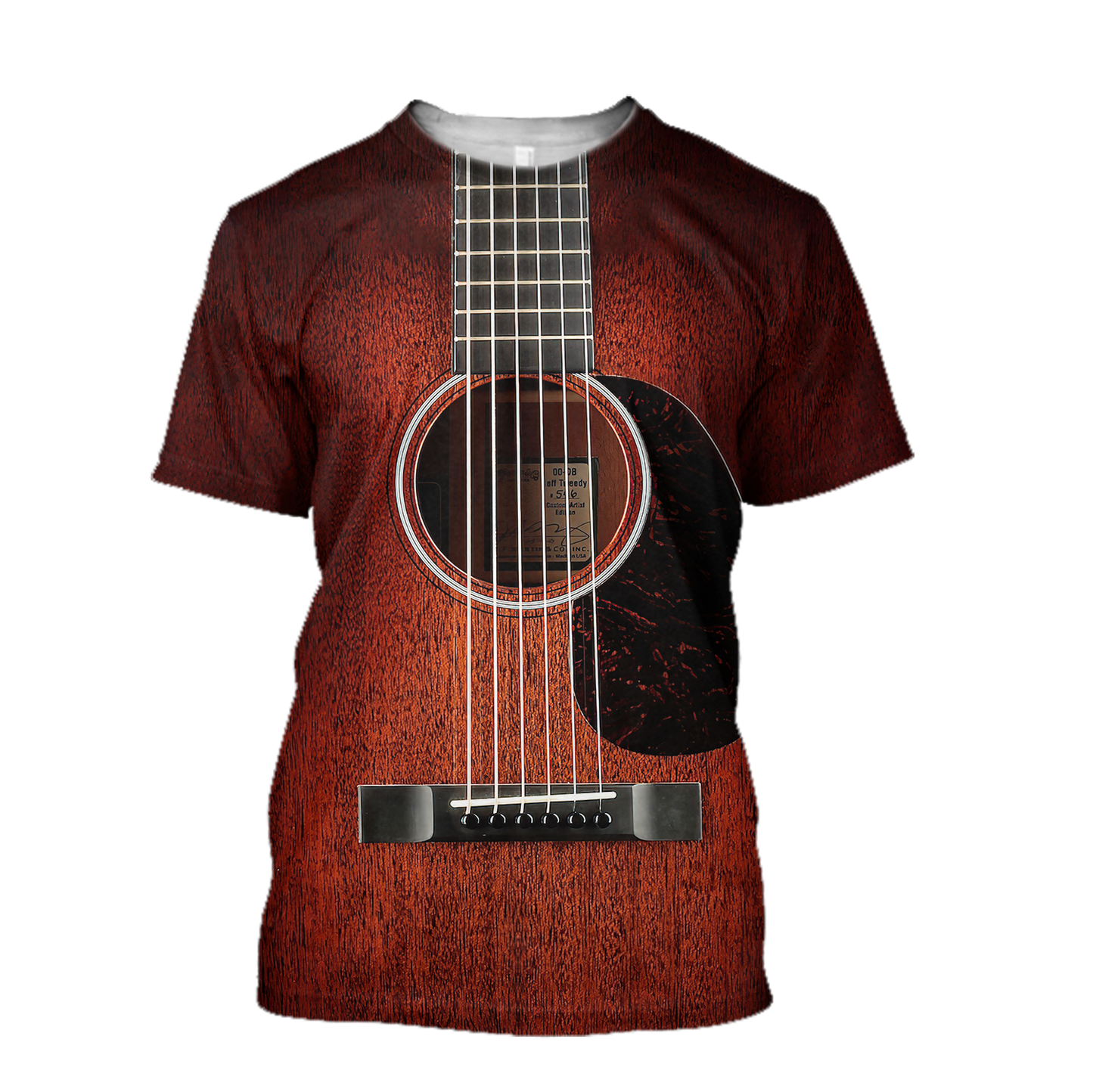 Wood Guitar 3D All Over Printes