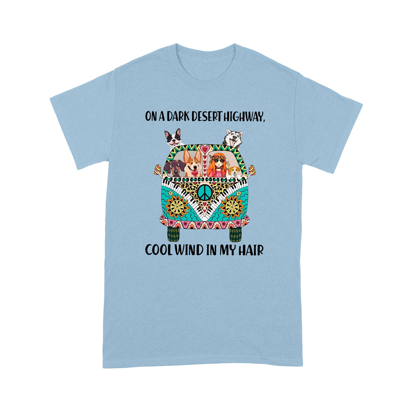 Hippie And Dog Standard T-shirt TN