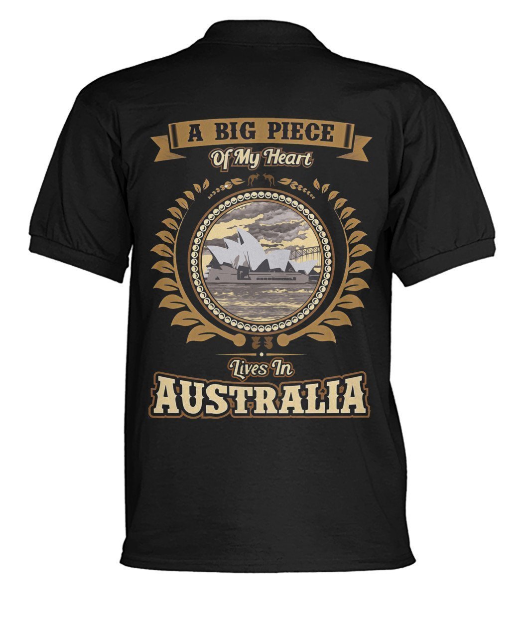 Australia in My Heart Polo T-Shirt - BN04 - Amaze Style™-POLO T-SHIRTS