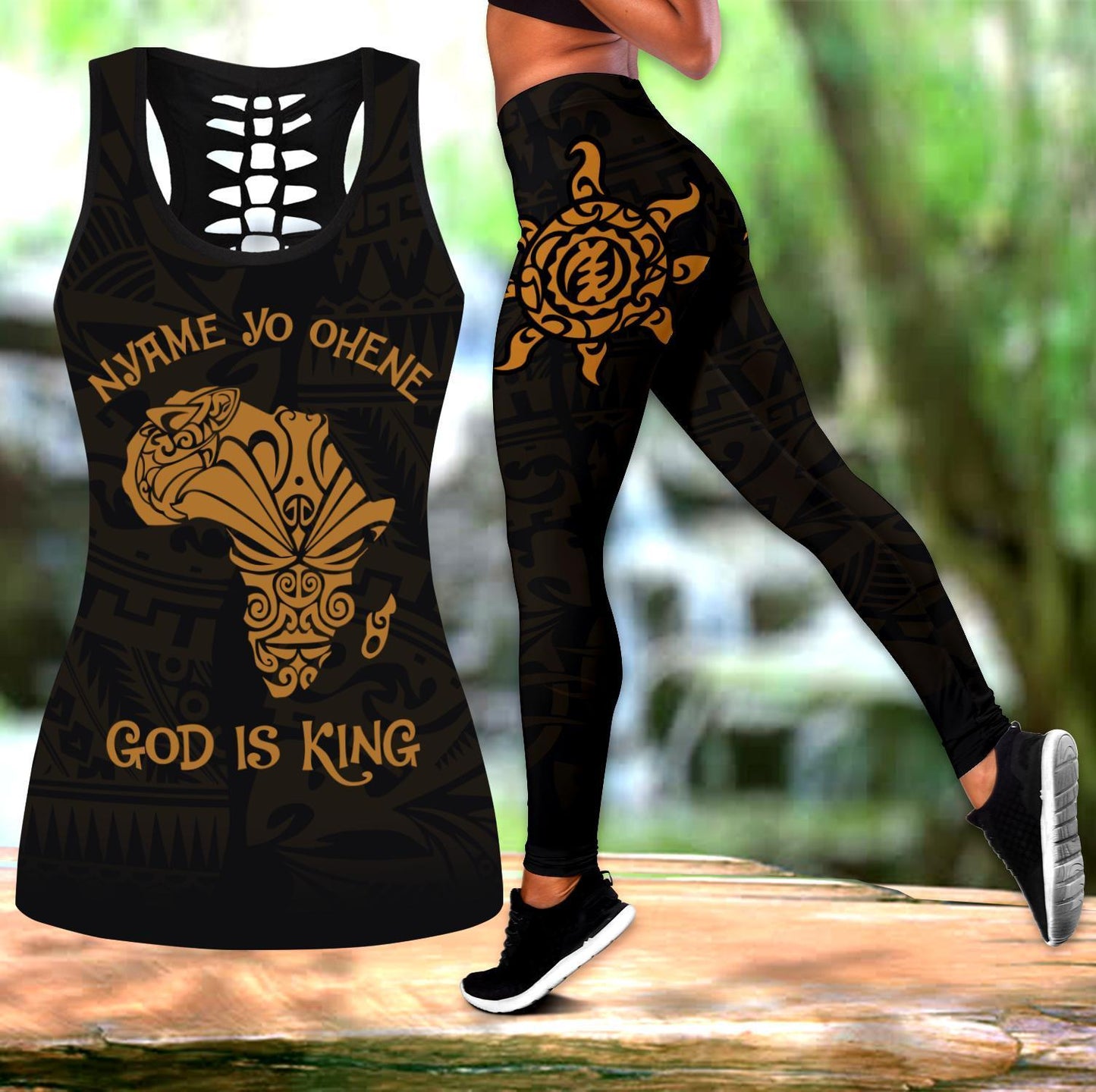 African Map Legging & Tank top-ML-Apparel-ML-S-S-Vibe Cosy™