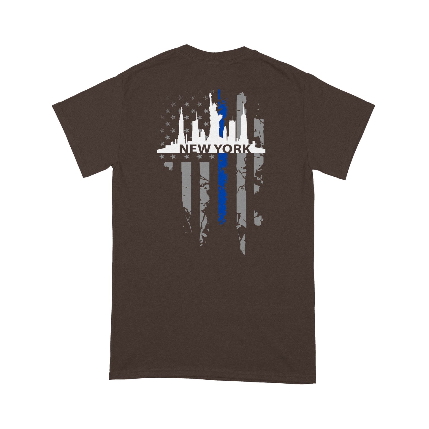 Thin Blue Line T-shirt Special Gift For Policeman New York Shirt