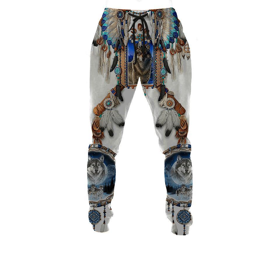 Wolf Native American 3D All Over Printed Unisex Shirts