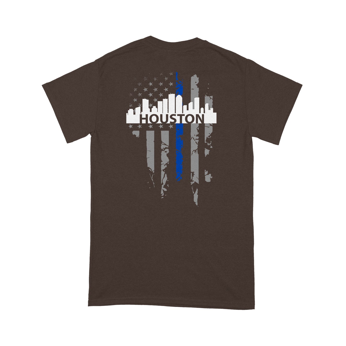 Thin Blue Line T-shirt Special Gift For Policeman Houston Shirt