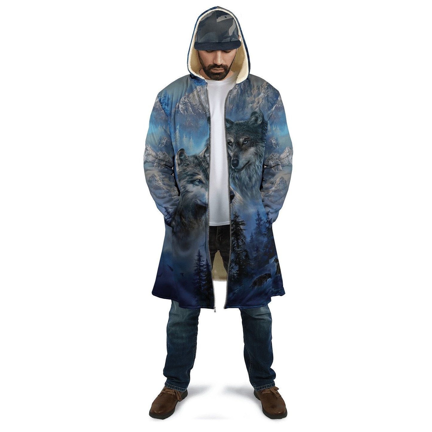 Wolf Native American 3D All Over Printed Unisex Shirts