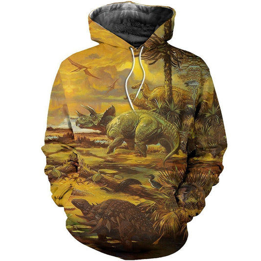 3D All Over Printed Love Dinosaurs Shirts and Shorts - Amaze Style™-3D All Over Printed Clothes