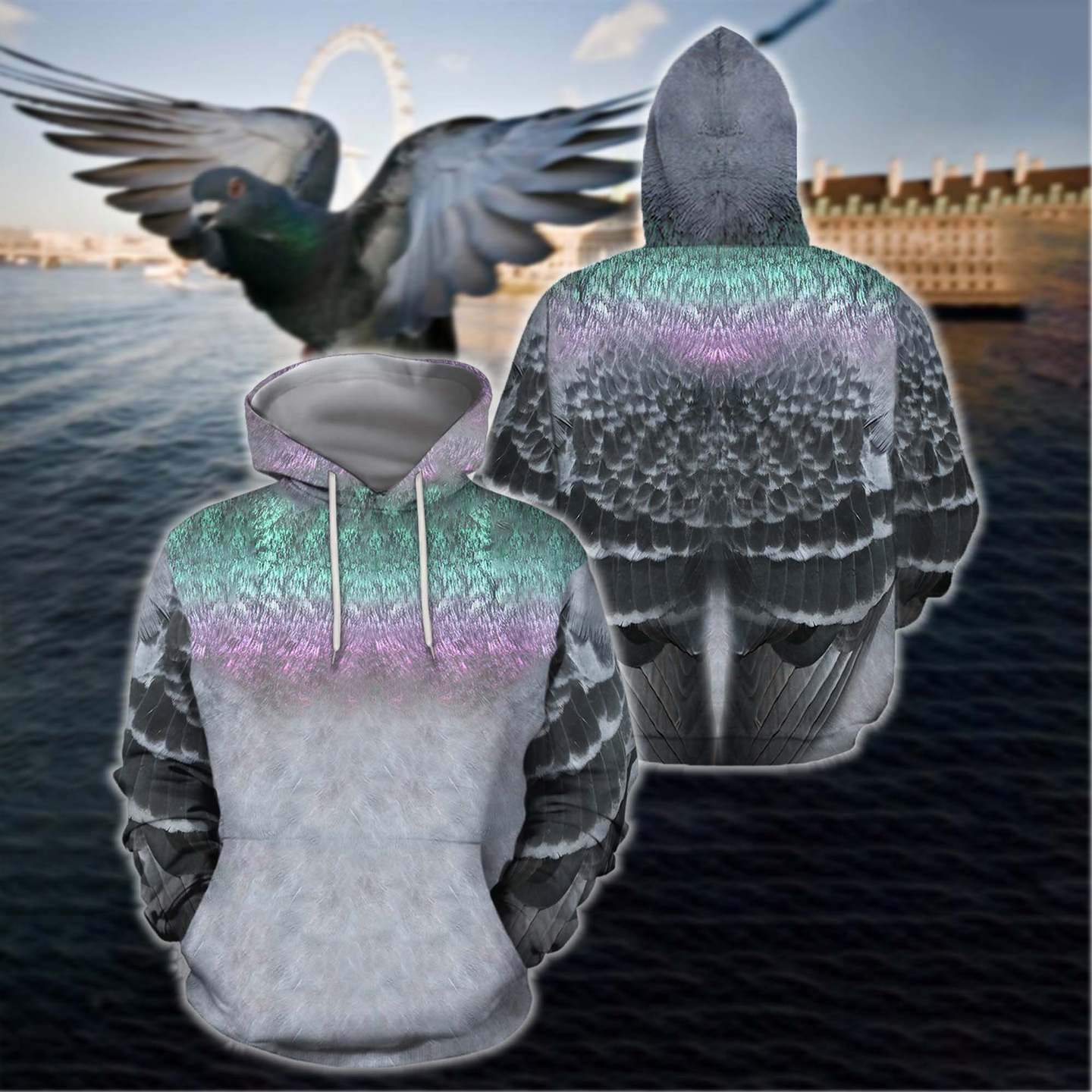 3D All Over Printed Pigeon Cover Shirts HC1402 - Amaze Style™-Apparel