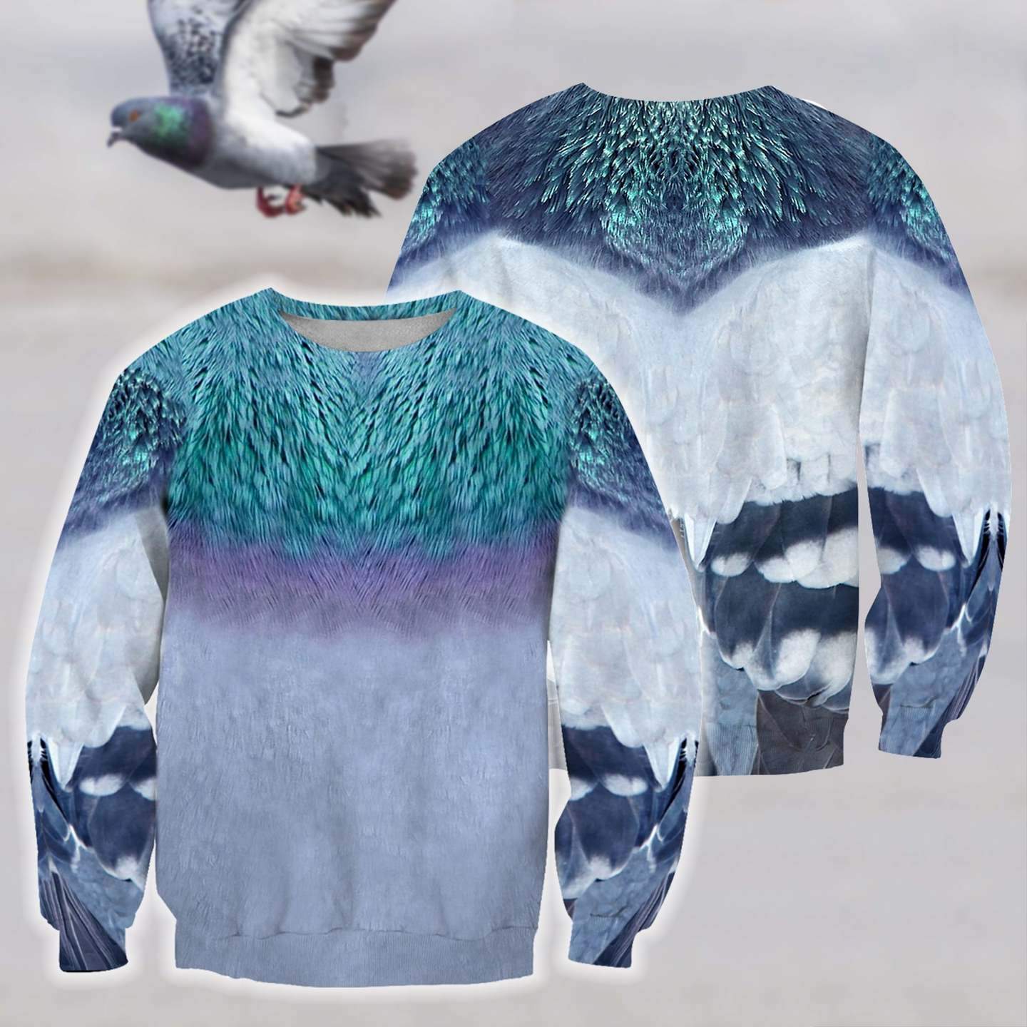 3D All Over Printed Pigeon Shirts TT-Apparel-TT-Sweat Shirt-S-Vibe Cosy™