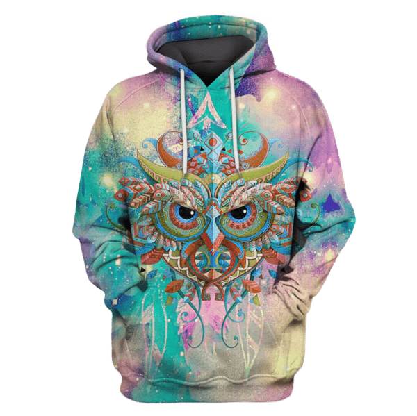 3D Owl Hoodie - Tshirt HC1405 - Amaze Style™-Apparel