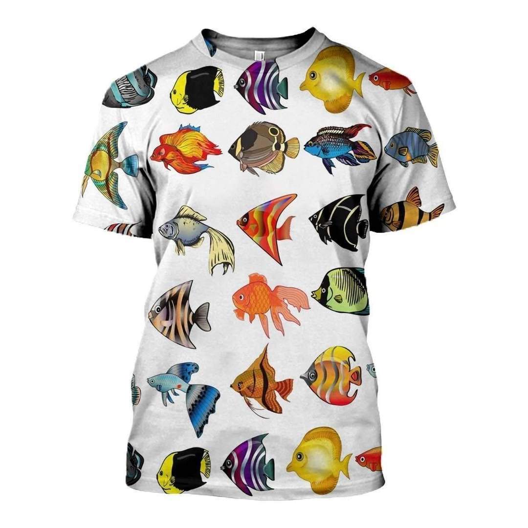 3D PRINTED TROPICAL FISH ART CLOTHES HC3711 - Amaze Style™-Apparel