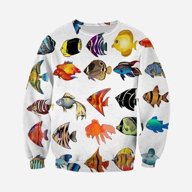 3D PRINTED TROPICAL FISH ART CLOTHES HC3711 - Amaze Style™-Apparel