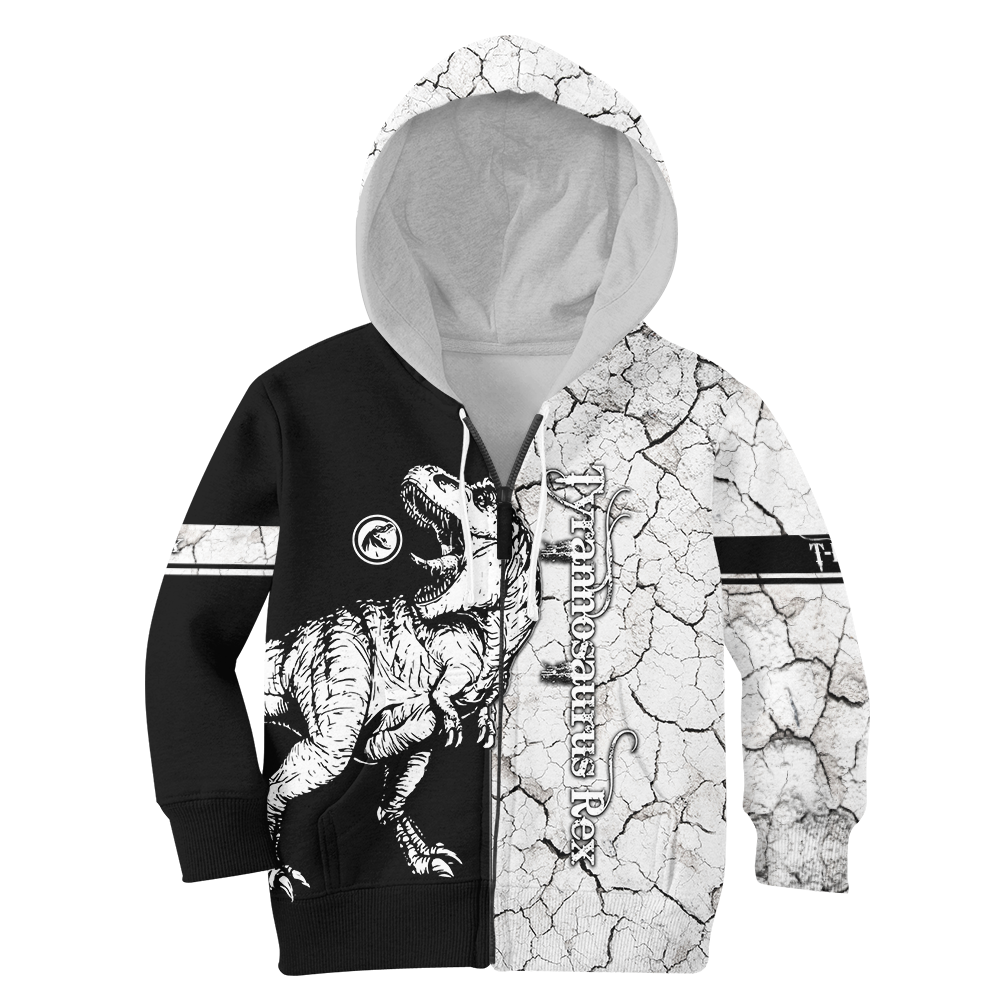 Tyrannosaurus Dinosaur 3D all over printed shirts for Kids