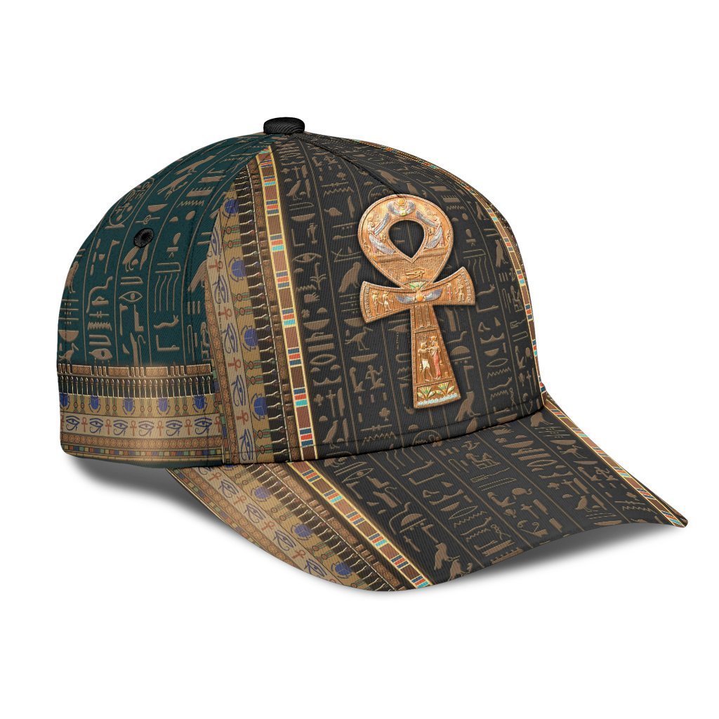 Ancient Egypt Ankh Pattern Classic Cap