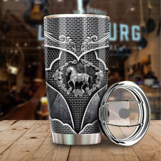 Warrior Horse Stainless Steel Tumbler