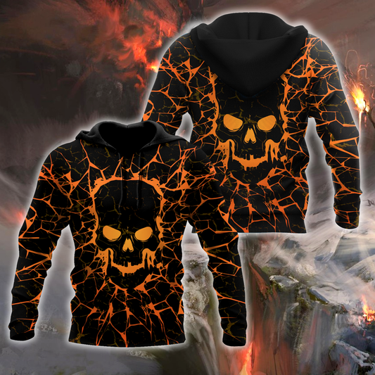 Thunder Skull Hoodie 3D All Over Printed Shirts For Men HHT24072001-LAM-Apparel-LAM-Hoodie-S-Vibe Cosy™