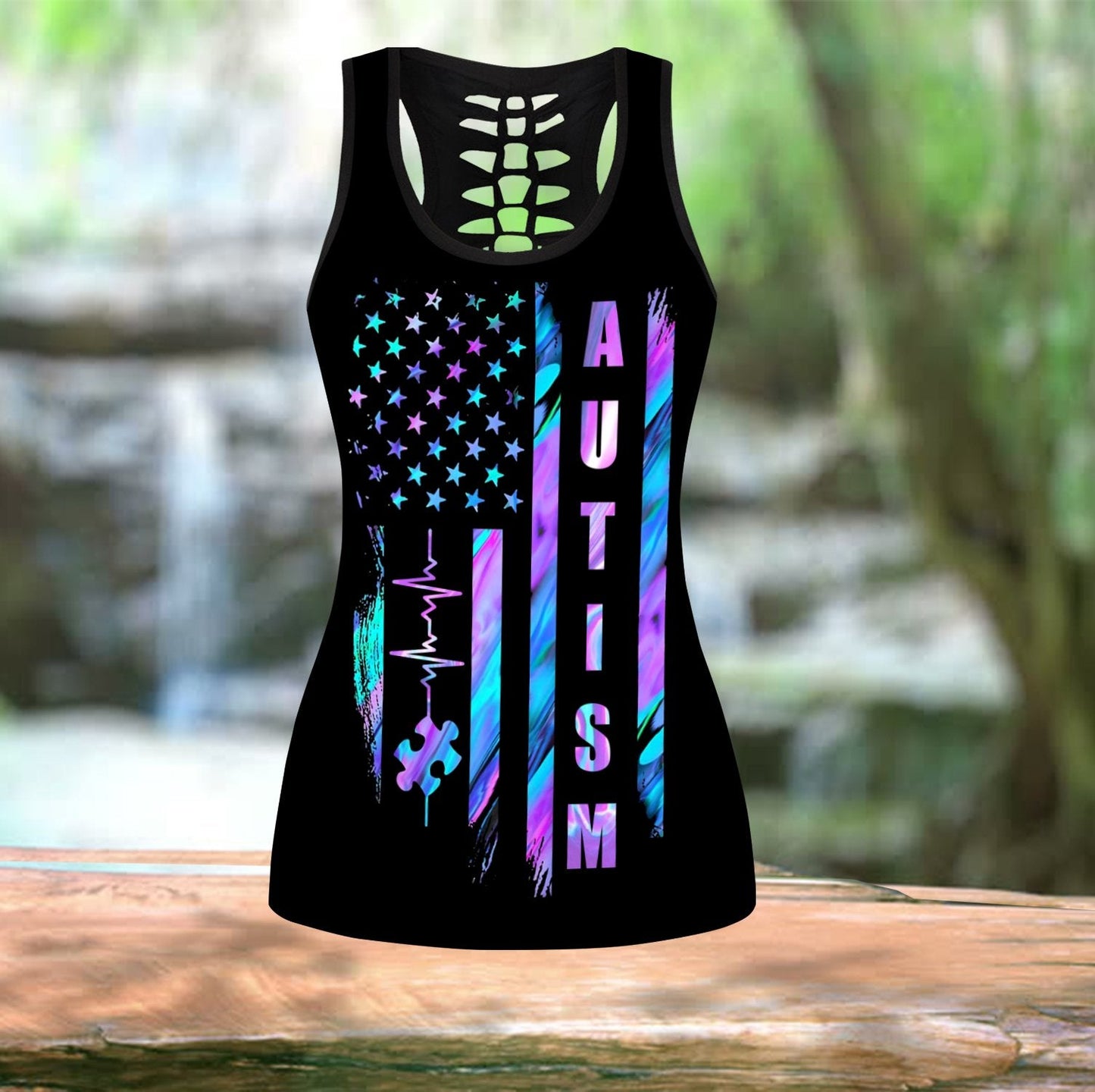 Autism Flag Autism Awearness Combo Tank + Legging QB06192001