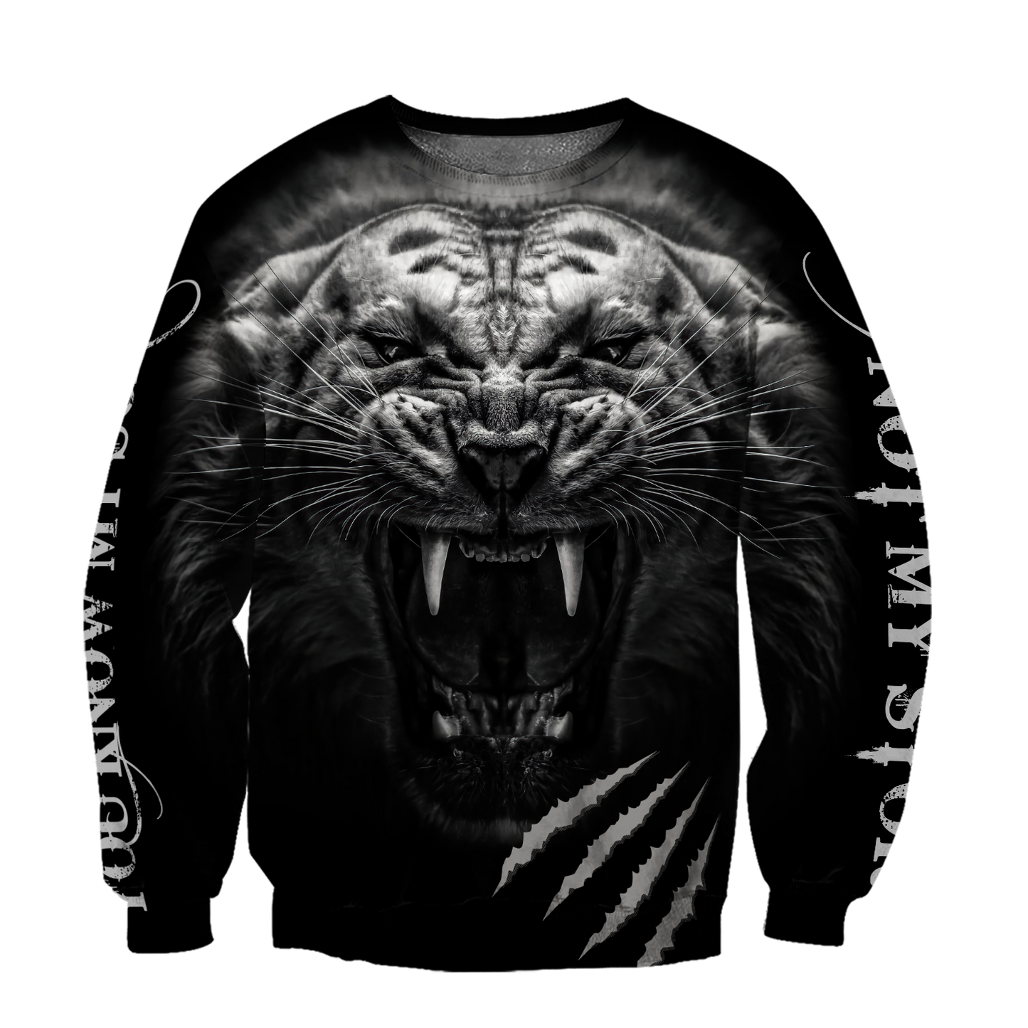 You Don't Know My Story Tiger Over Printed Hoodie