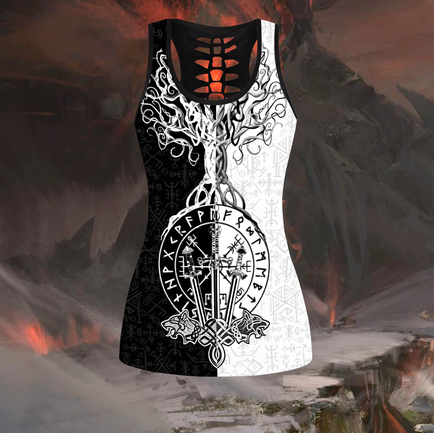 Warrior viking tanktop & legging outfit for women