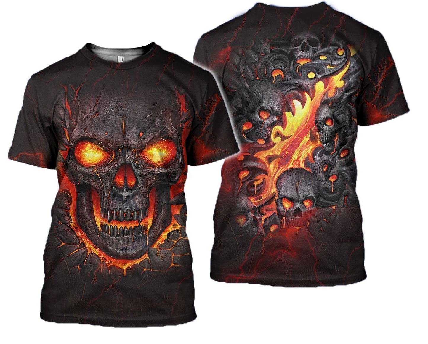 3D All Over Print Skull Hoodie - Amaze Style™-Apparel