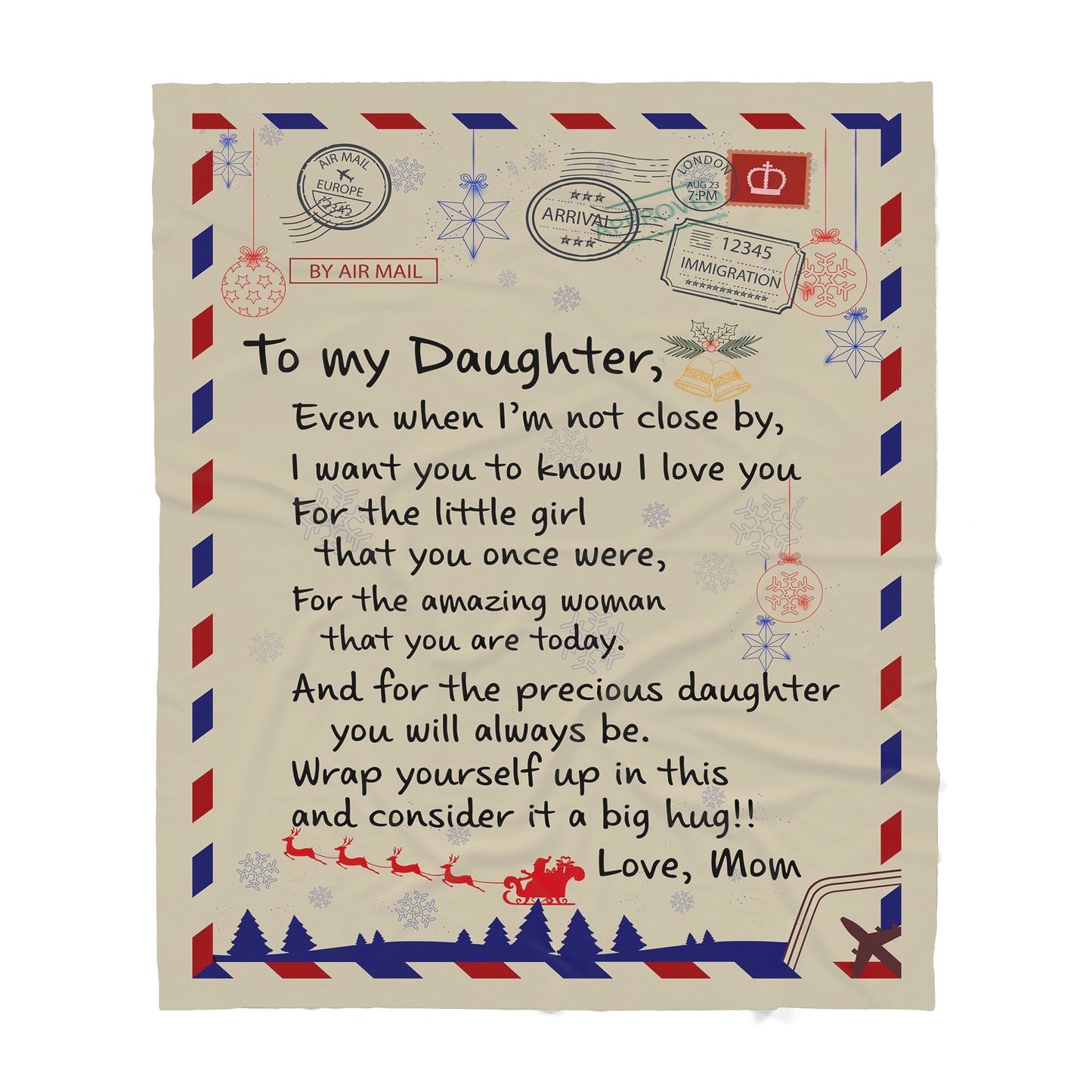 To My Daughter Blanket