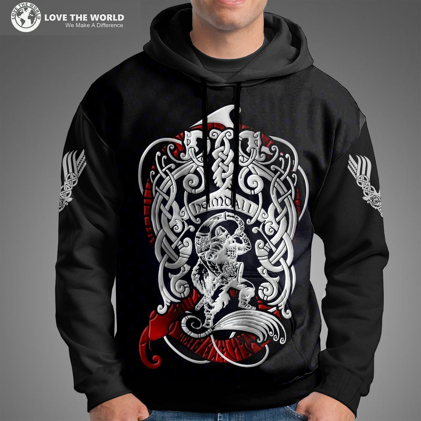 Viking Hoodie - Heimdall Son Of Odin A7 - Amaze Style™-ALL OVER PRINT HOODIES