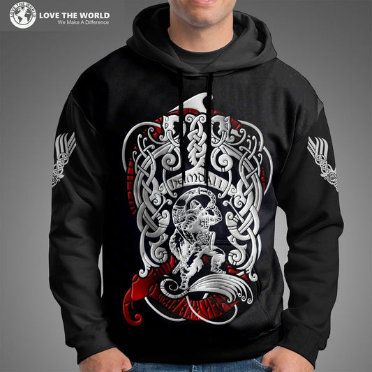 Viking Hoodie - Heimdall Son Of Odin A7 - Amaze Style™-ALL OVER PRINT HOODIES