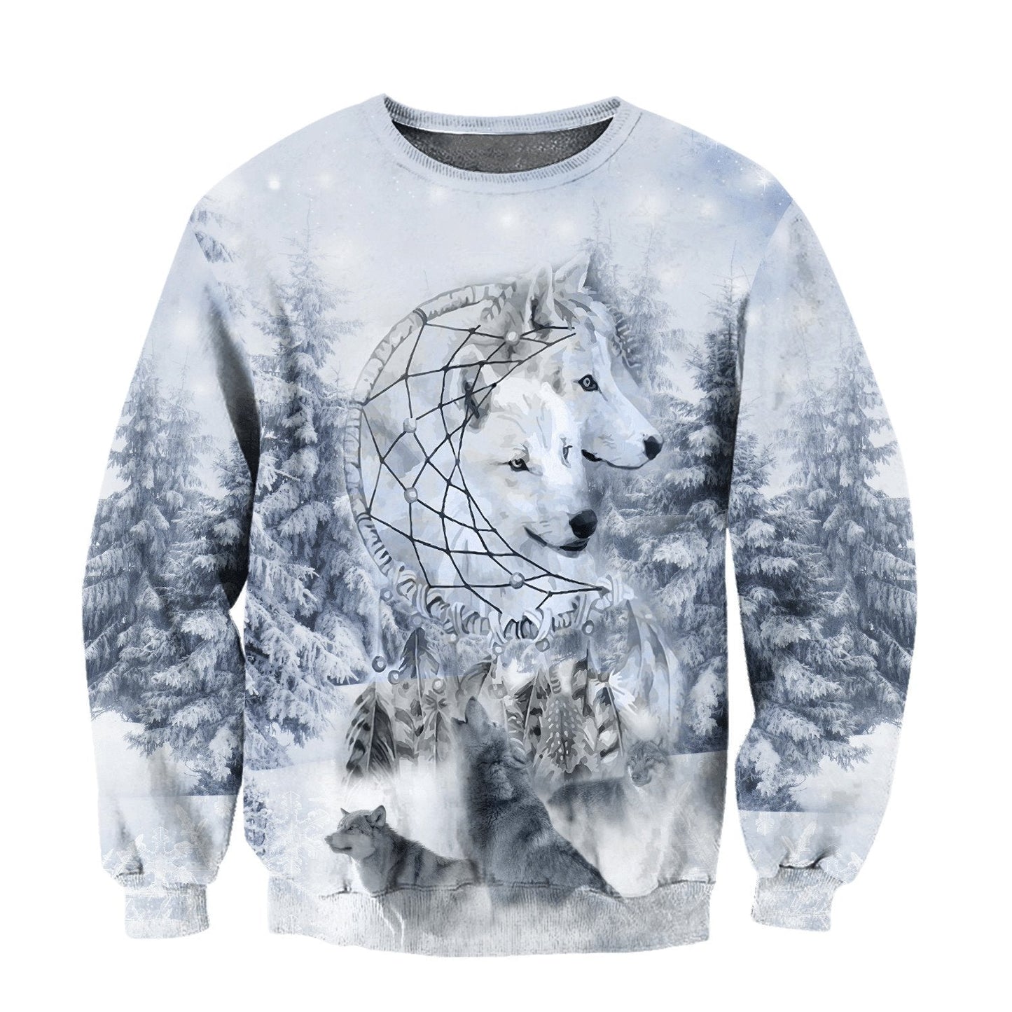 Wolf Native American 3D All Over Printed Unisex Shirts