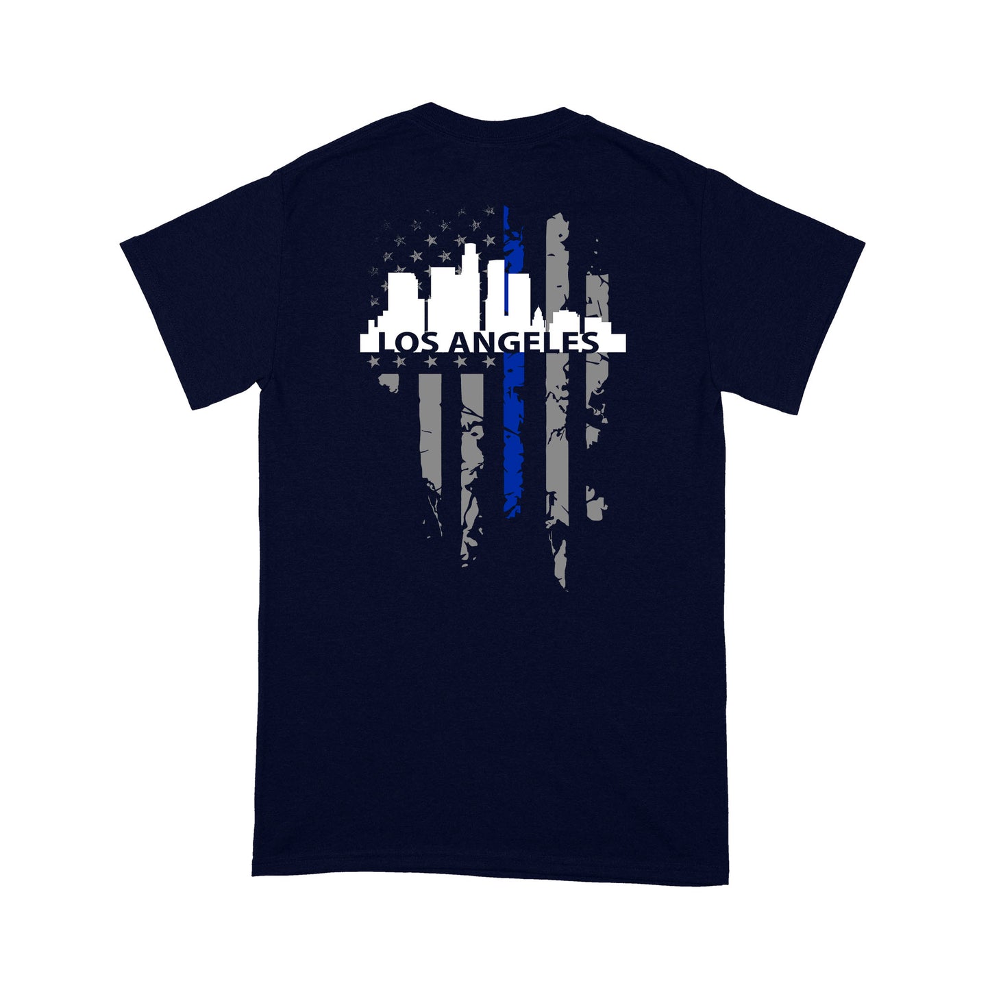 Thin Blue Line T-shirt Special Gift For Policeman Los Angeles Shirt