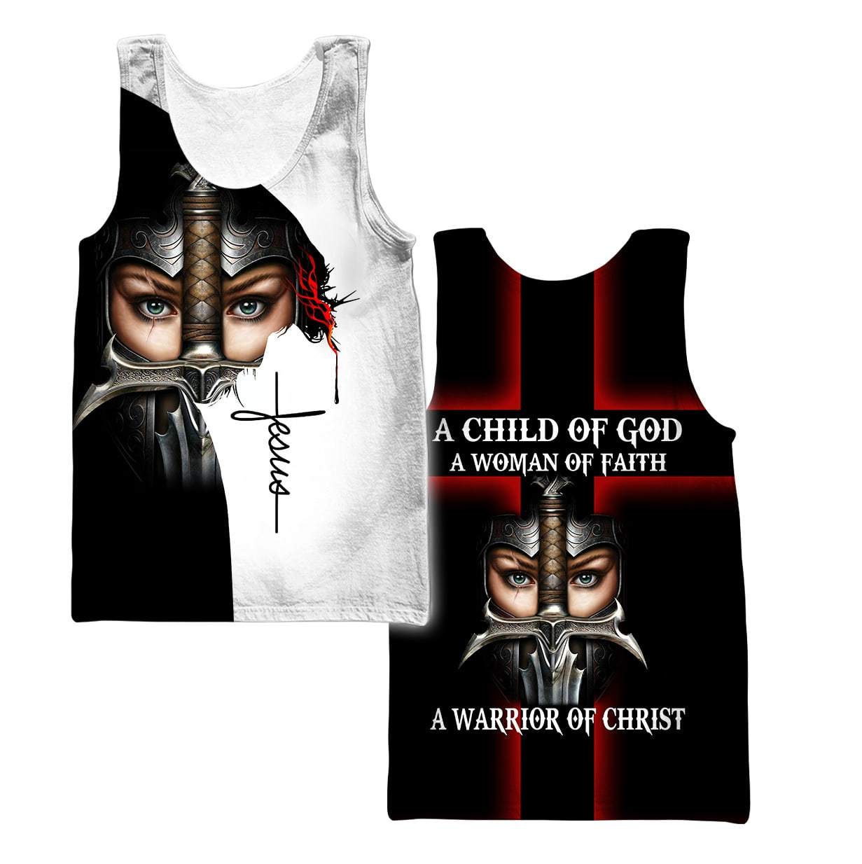 A Child Of God A Woman Of Faith A Warrior Of Christ 3D All Over Printed Shirts