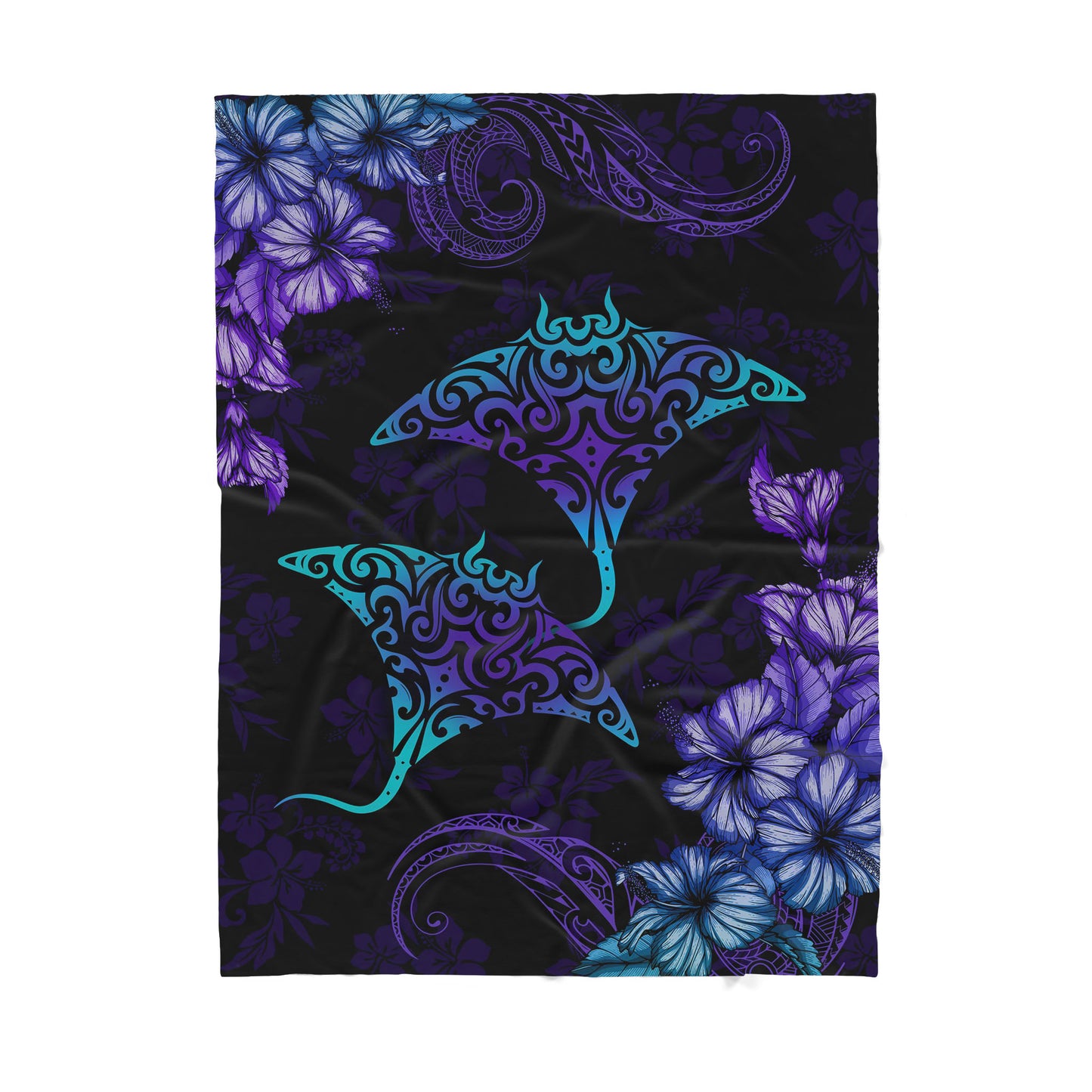 Australian Pattern Aboriginal Beautiful Rays Hawaii Fish Sherpa Blanket HC