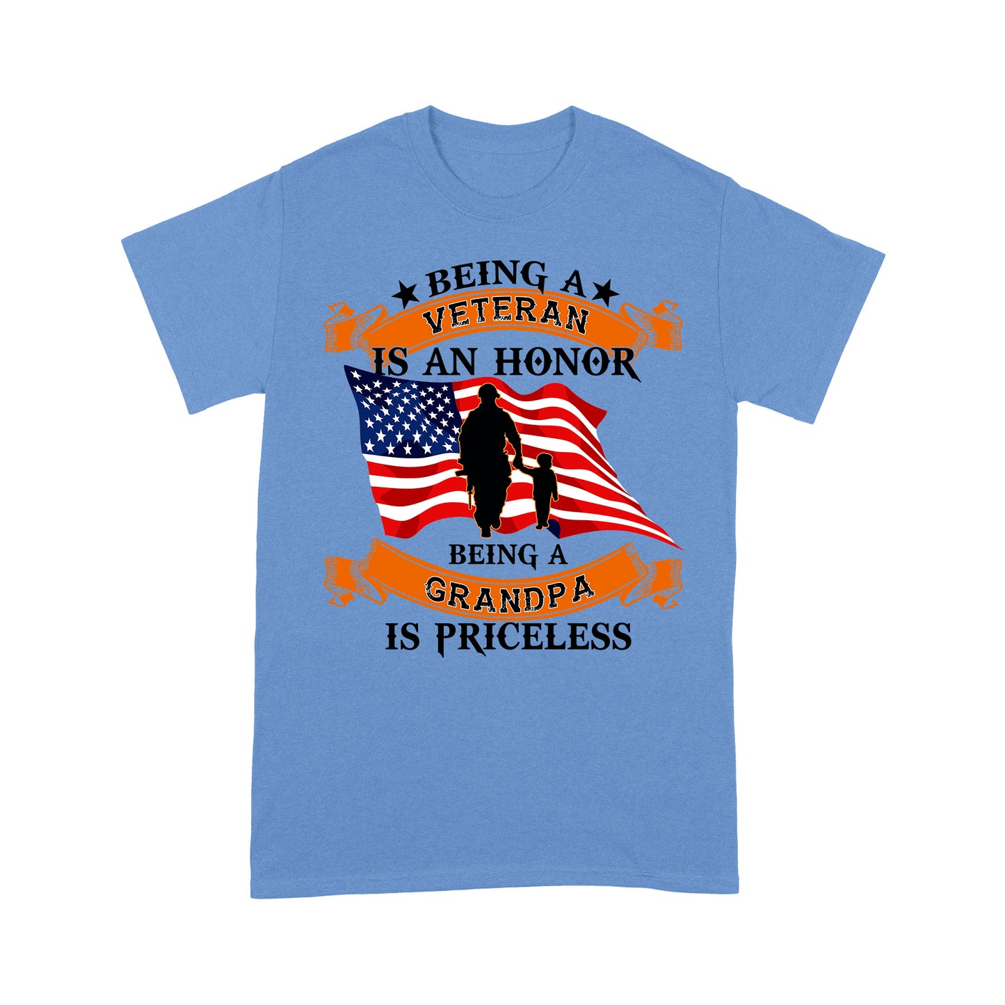 Being An Veteran Is An Honor Being A Grandpa Is Priceless T-shirt Special Gift
