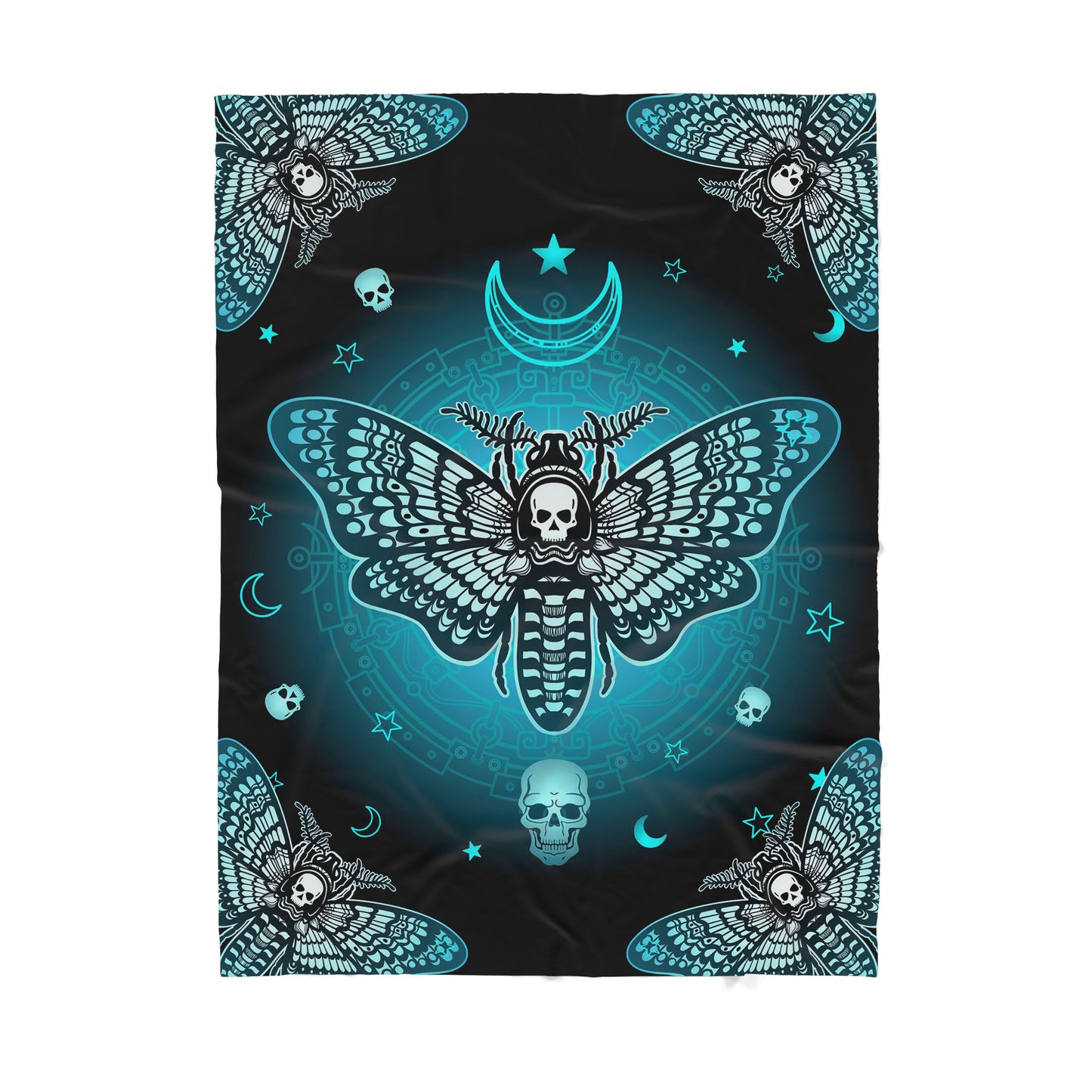 Infinite Store 3D Printed Skull Sherpa Blanket PL