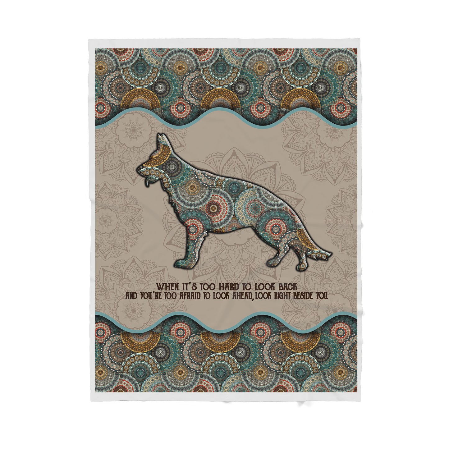 Custom Blanket German Shepherd - Gift for Christmas - Sherpa Blanket DL