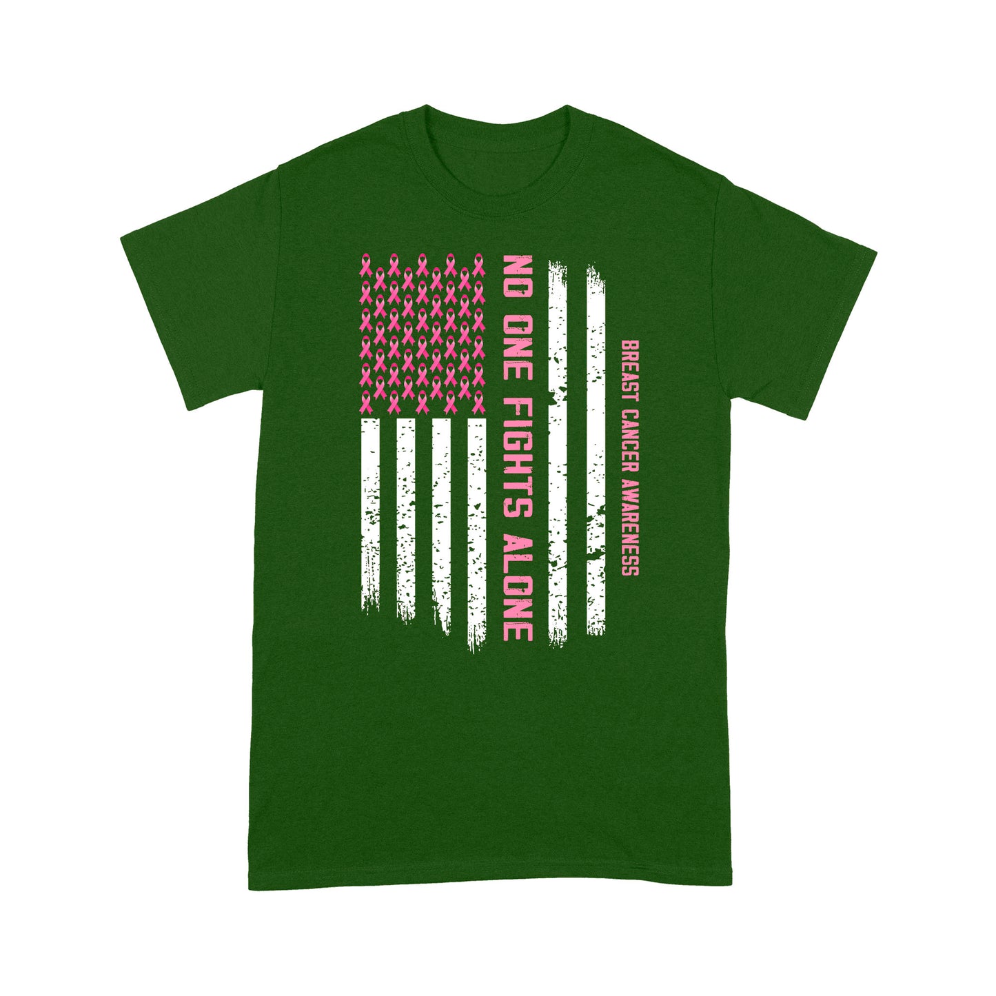 Breast Cancer Awareness No One Fights Alone Classic T-Shirt