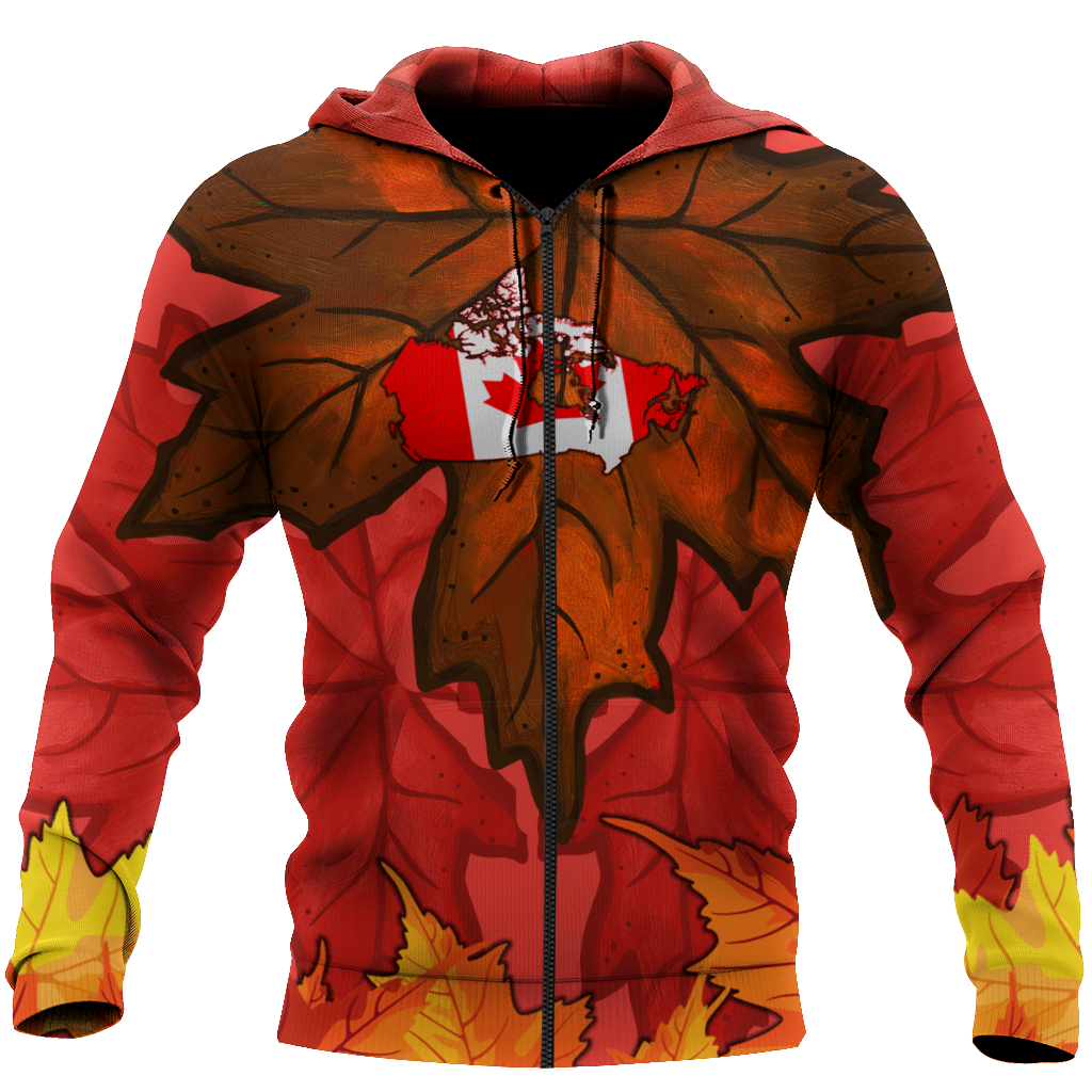 Canada Maple Leaf Autumn Hoodie-HHT08072008