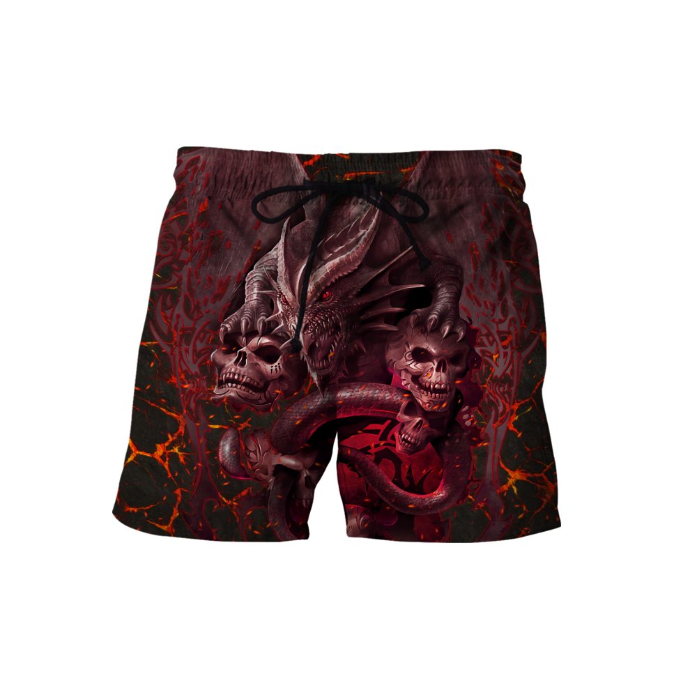 Amazing Skull Dragon All Over Printed Hoodie For Men And Women MEI