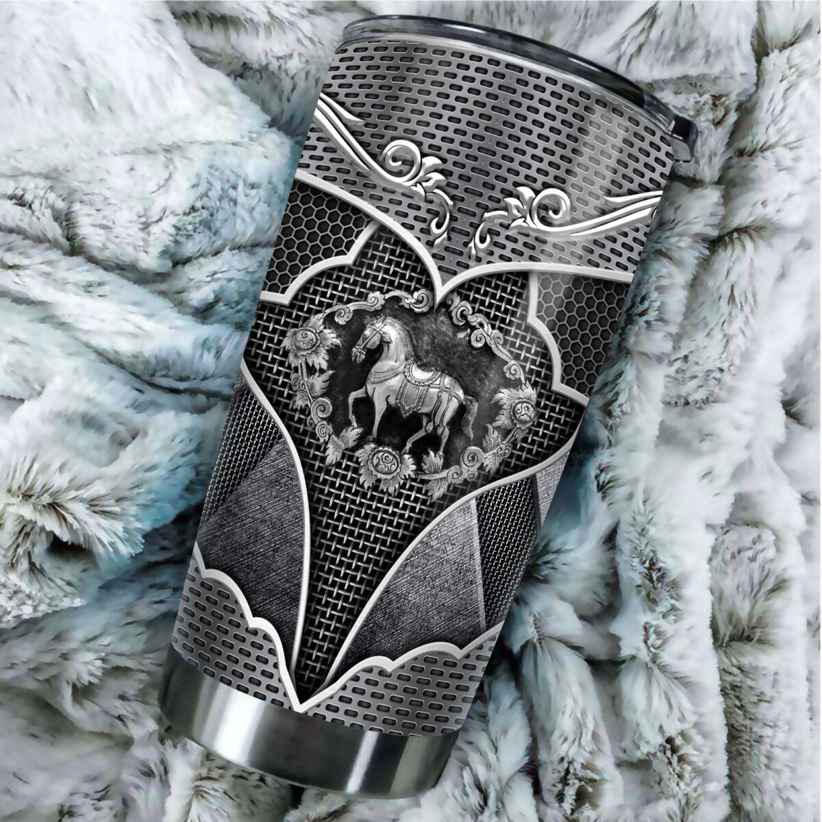 Warrior Horse Stainless Steel Tumbler