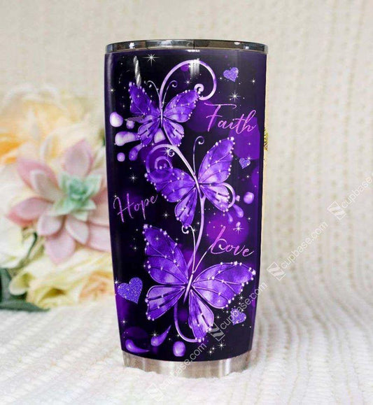 Butterfly Faith Hope Love Butterfly Tumbler TA031815 - Amaze Style™-