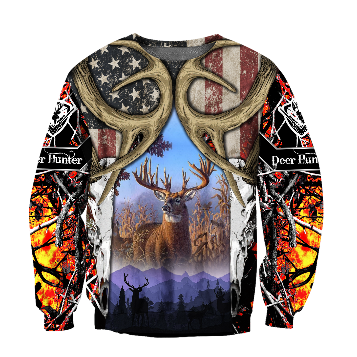 America Flag Hunting Deer Unisex Shirts DA17102001