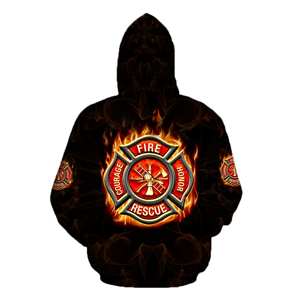 All Over Printed Firefighter's Wife Hoodie DA14092020-MEI
