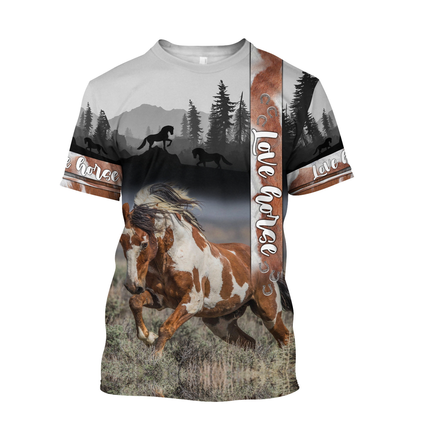 Beautiful American Paint Horse 3D All Over Printed Shirts For Men And Women DA19112005