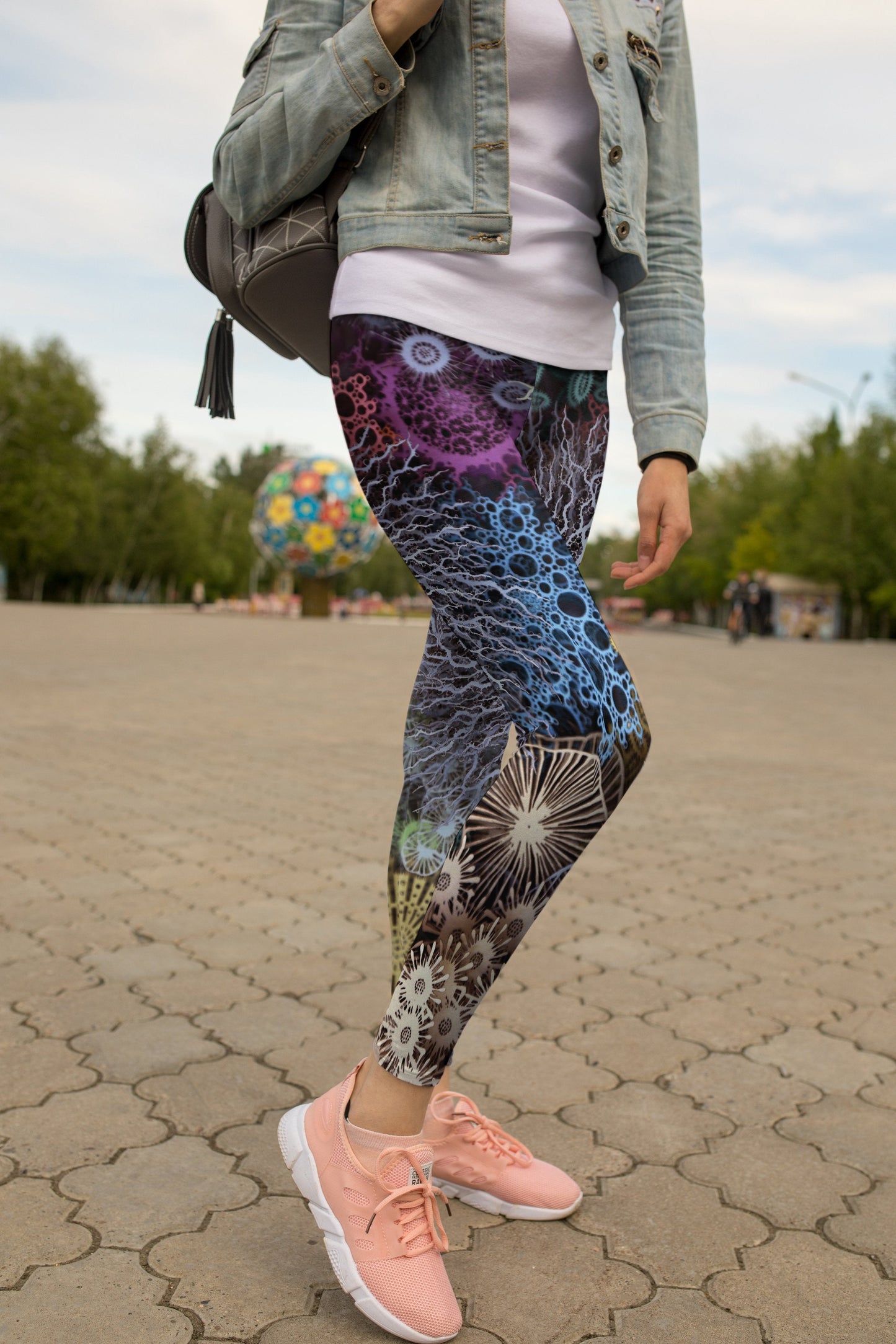 3D All Over Print Art Coral Legging - Amaze Style™-Apparel