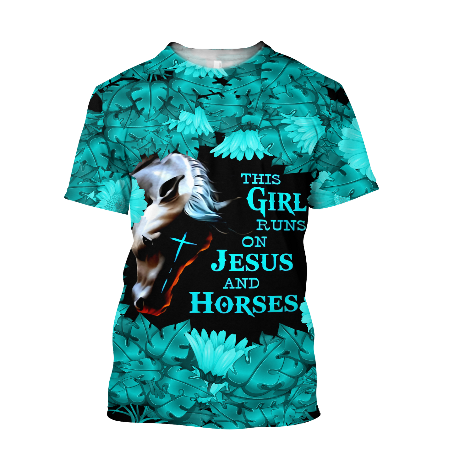 This Girl Runs On Jesus And Horses Shirts Hoodie HHT12082001