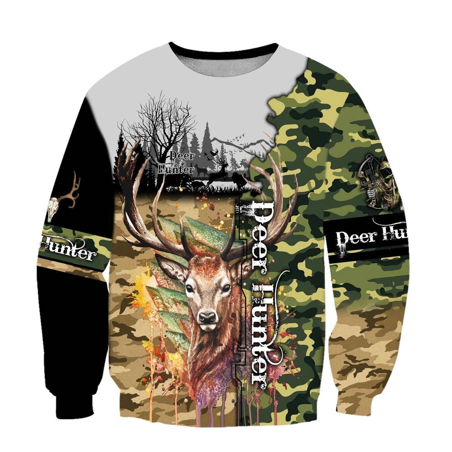 BEAUTIFUL HUNTING CAMO 3D ALL OVER PRINTED SHIRTS ANN231001 - Amaze Style™-Apparel