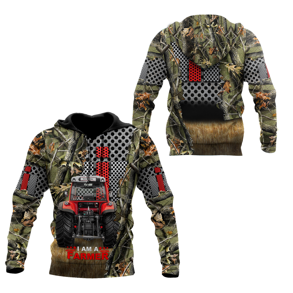 All Over Printed Farmer Tractor Hoodie MEI09222003-MEI